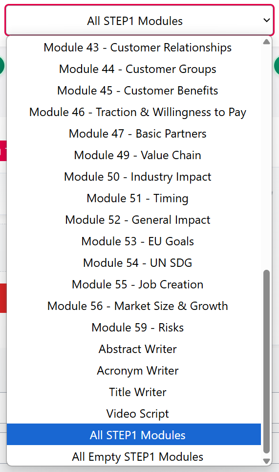 Module Selection
